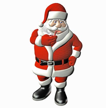 weihnachtsmann mit pfeiffe