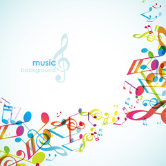 Abstract background with tunes.