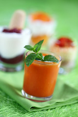 Verrines fraîcheur apéritif et dessert