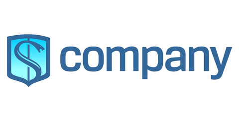Snake on shield logo for security company