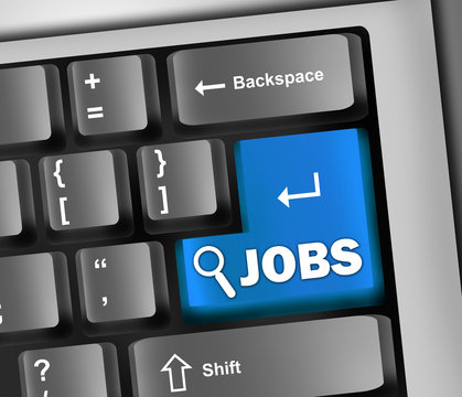 Keyboard Illustration "Jobs"