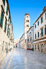 The main street in Dubrovnik, placa Sradun