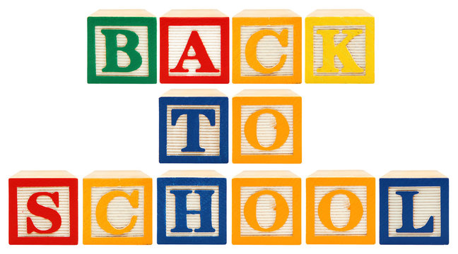 Alphabet Blocks Back To School
