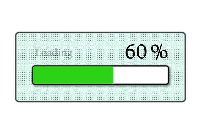 Download bar downloading on white background - Technology