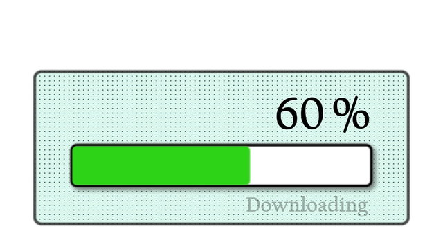 Download bar downloading on white background - Technology