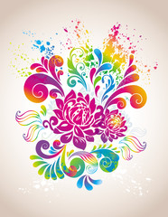 Colorful flower background.