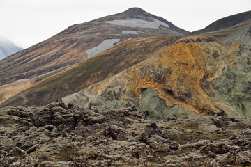 The colorful mountains of Landmannalaugar