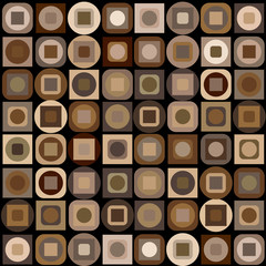 Brown geometrical shapes