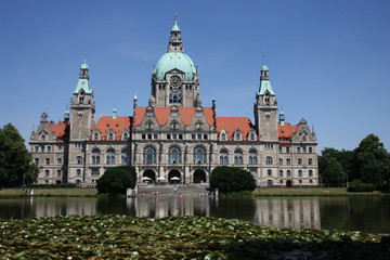 Obraz premium Neues Rathaus in Hannover