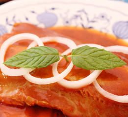 Heringe in Tomatensoße