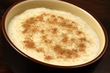 delicious fancy rice pudding
