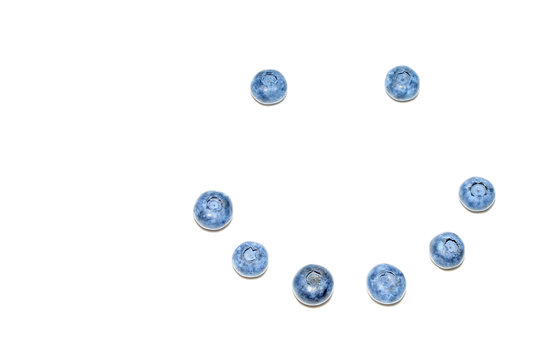 Smiley. Sweet bilberries