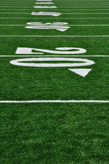 20 Yard Line on American Football Field