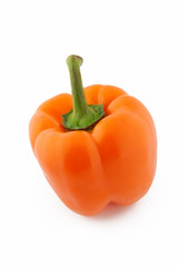 orange pepper isolated on white background