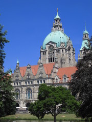 Obraz premium Neues Rathaus in Hannover