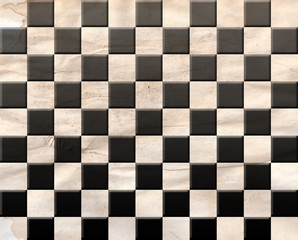 white and black squares forming a checkers pattern