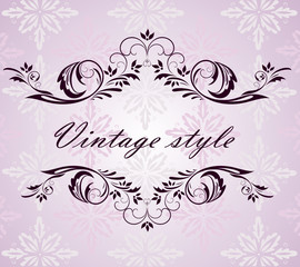 Vintage retro header