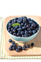 fresh blueberries
