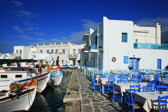 Paros, Naoussa am Hafen