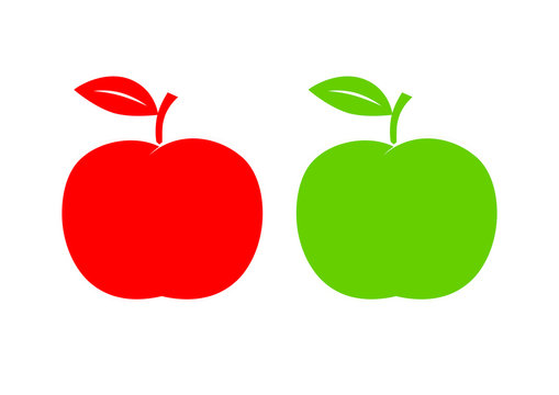 Red and green apple