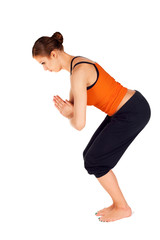 Obraz premium Woman Practicing Yoga Asana