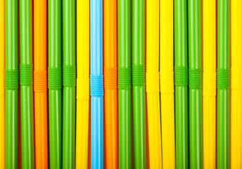 Colored cocktail tubes