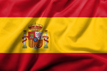 3D Flag of Spain satin