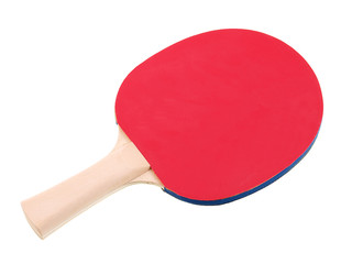 ping pong racket isolated on white background