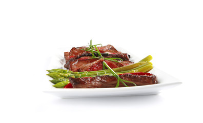 beef and asparagus