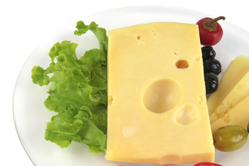yellow cheese served on dish