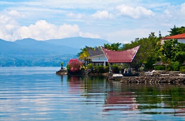 Fototapeta na wymiar Lake Toba, Indonesia