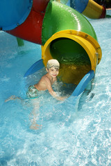 Boy in pool
