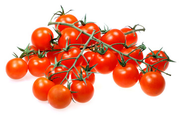 Vegetable tomatos on white background