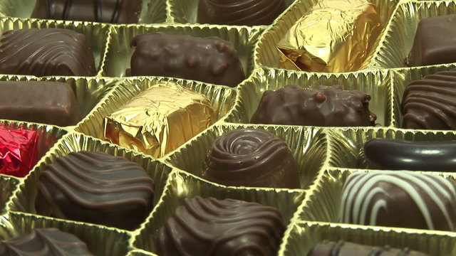 Leckere Schokolade Pralinen