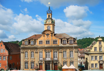 Obraz premium Town Hall - Schwäbisch Hall, Germany