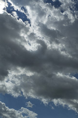 blue sky with clouds