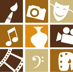 Creative arts icons