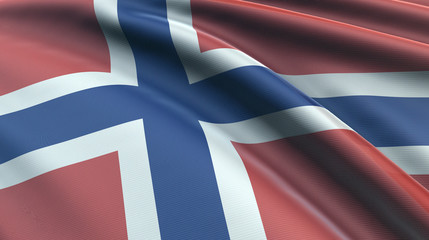 Fototapeta premium Flagge Norwegen