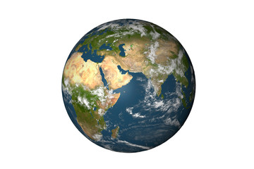 erdkugel auf weiß 4