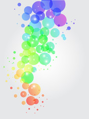 Transparente bunte Kreise