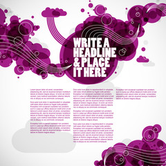 creative graphic elements - magazine layout