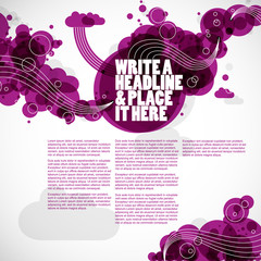Naklejka premium creative graphic elements - magazine layout