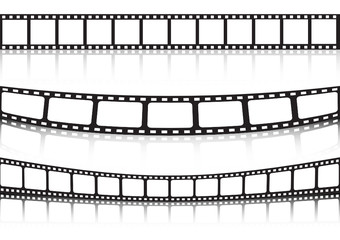 Fototapeta premium Film strip background collection