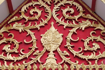 art on gable, Payakkaphumphisai, Mahasarakam