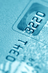 Credit card (blue toned)