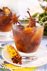 christmas compote of dried fruits