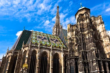 Foto auf Alu-Dibond St. Stephan cathedral in center of Vienna © Denis Babenko