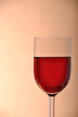 Glass of red wine