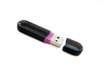 Black flesh-card isolated on a white background