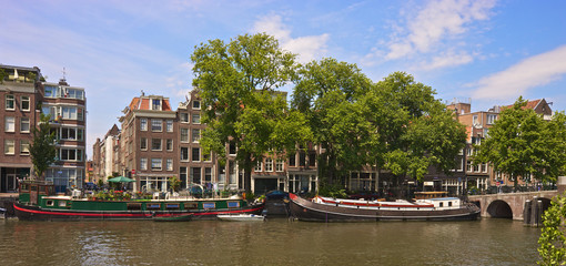 Obraz premium Amsterdam canal view